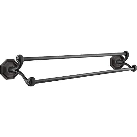 Tuscany Bronze Collection Tuscany Bronze Octagon 30" Double Towel Bar  by Emtek