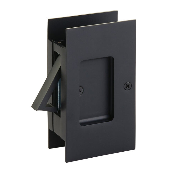 Door Accessories Collection Passage Modern Rectangular Pocket Door Lock by Emtek-PASSAGE