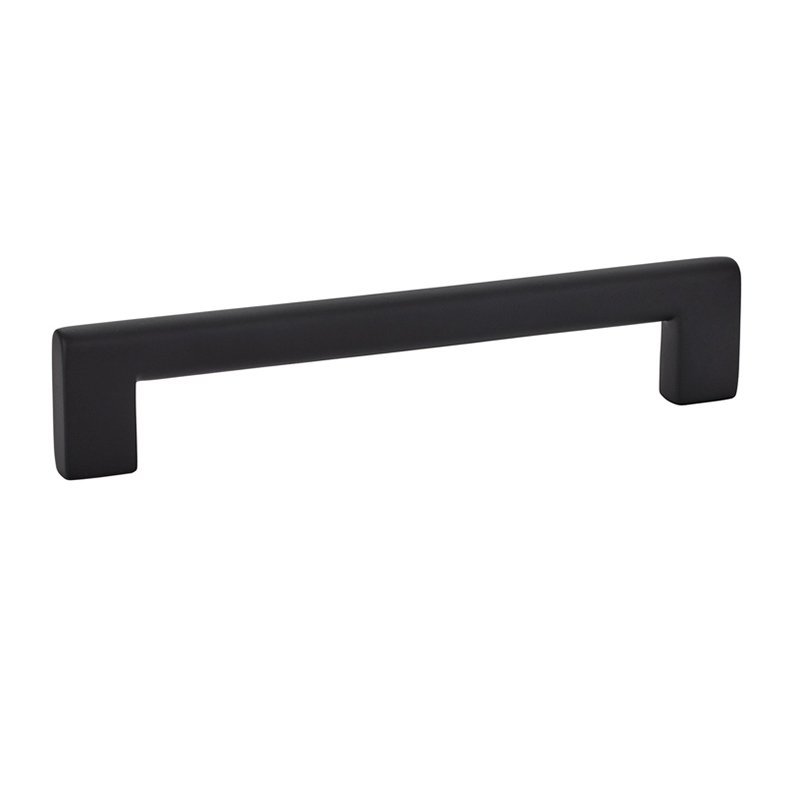 6" Centers Trail Pull in Flat Black by Emtek