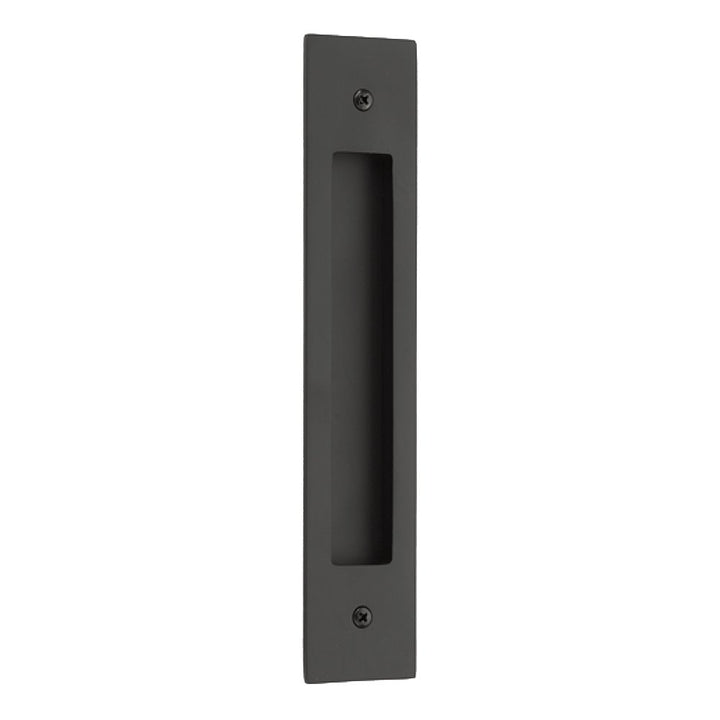 Modern Cabinet Hardware Collection 8" Centers Modern Rectangular Flush Pull in Polished Brass by Emtek