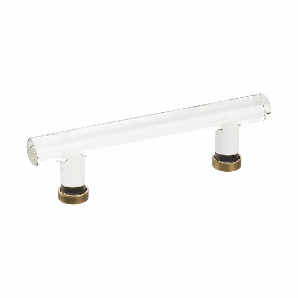 4" Centers Bar Pull by EMTEK-CRYSTAL