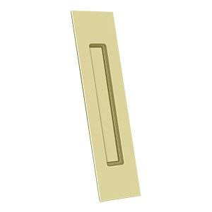 Deltana Architectural Hardware Flush Pull, Rectangular, HD, 10" x 2-1/4" x 1/2", Solid Brass