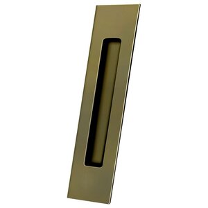 Deltana Architectural Hardware Flush Pull, Rectangular, HD, 10" x 2-1/4" x 1/2", Solid Brass