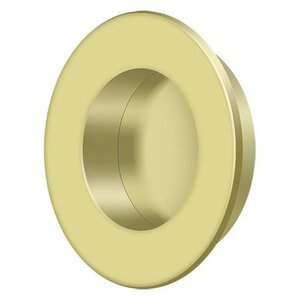 Deltana Architectural Hardware Flush Pull, Round, HD, 1-7/8", Solid Brass