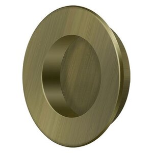 Deltana Architectural Hardware Flush Pull, Round, HD, 1-7/8", Solid Brass