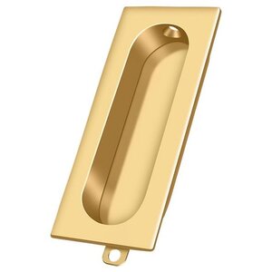 Deltana Architectural Hardware Knobs & Pulls Flush Pull, Rectangle, 3-1/8"x 15/16" each