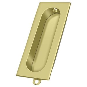 Deltana Architectural Hardware Knobs & Pulls Flush Pull, Rectangle, 3-1/8"x 15/16" each