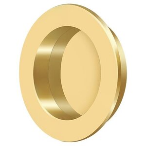 Deltana Architectural Hardware Flush Pull , Round, HD, 2-3/8", Solid Brass