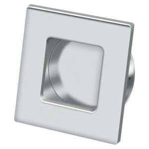 Deltana Architectural Hardware Flush Pull, Square, HD, 2-3/4" x 2-3/4", Solid Brass