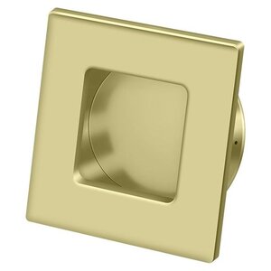 Deltana Architectural Hardware Flush Pull, Square, HD, 2-3/4" x 2-3/4", Solid Brass