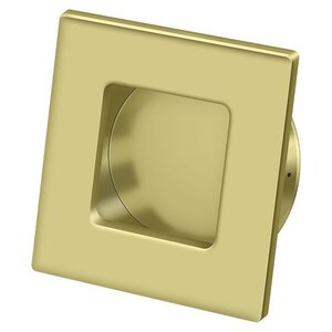 Deltana Architectural Hardware Flush Pull, Square, HD, 2-3/4" x 2-3/4", Solid Brass