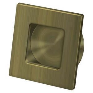 Deltana Architectural Hardware Flush Pull, Square, HD, 2-3/4" x 2-3/4", Solid Brass