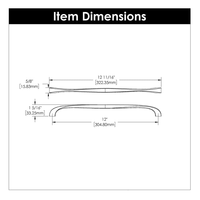 Hickory Hardware  12 inch (305mm) Twist Pull