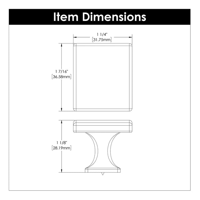 Hickory Hardware 1-7/16 inch (37mm) Forge Cabinet Knob