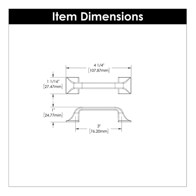 Hickory Hardware 3 inch (76mm) Forge Cabinet Pull