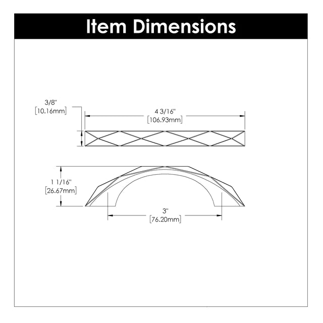 Hickory Hardware 3 inch (76mm) Karat Pull