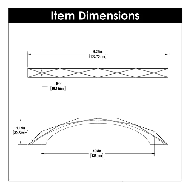 Hickory Hardware 5-1/16 inch (128mm) Karat Pull