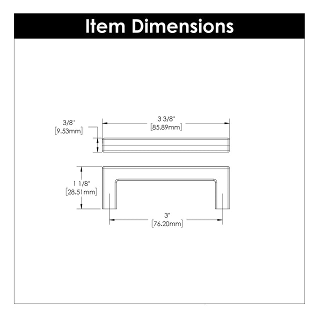 Hickory Hardware 3 inch (76mm) Skylight Cabinet Pull