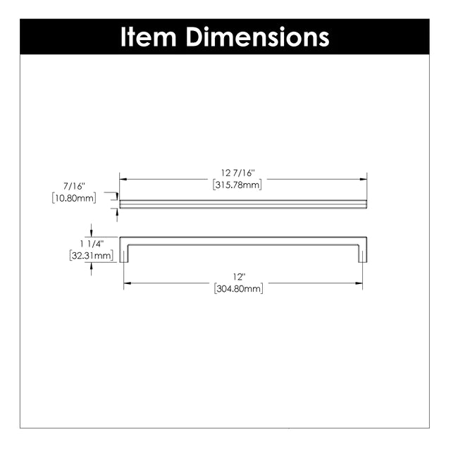 Hickory Hardware 12 inch (305mm) Skylight Cabinet Pull