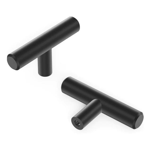 Hickory Hardware 2-3/8 inch (60mm) Bar Pull T-Knob Cabinet Knob Hardware