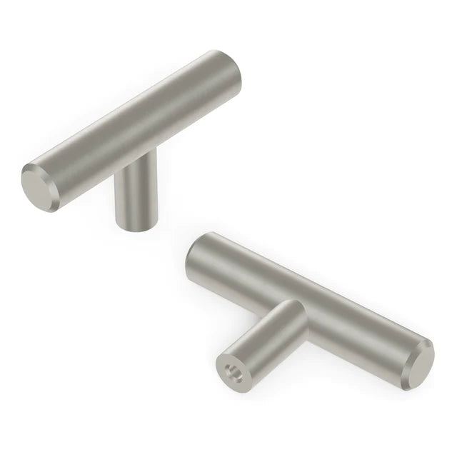 Hickory Hardware 2-3/8 inch (60mm) Bar Pull T-Knob Cabinet Knob Hardware