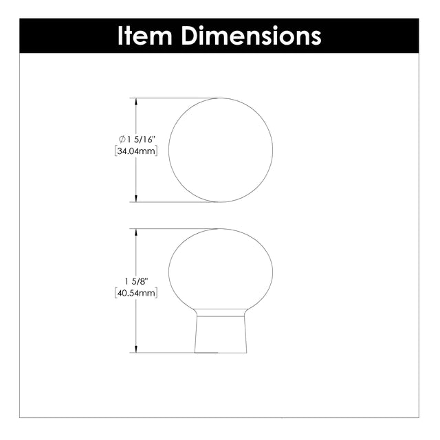 Hickory Hardware 1-3/8 inch (35mm) Crystal Palace Cabinet Knob Glass with Satin Nickel