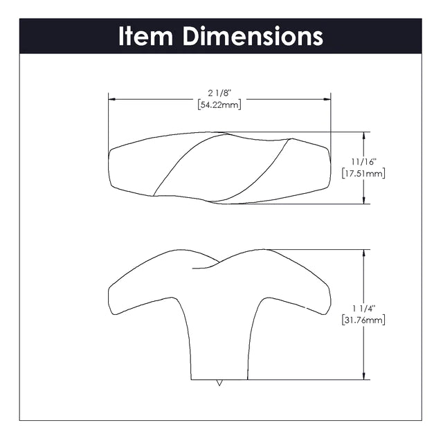 Hickory Hardware 2-1/8 inch (54mm) Serendipity Cabinet Knob