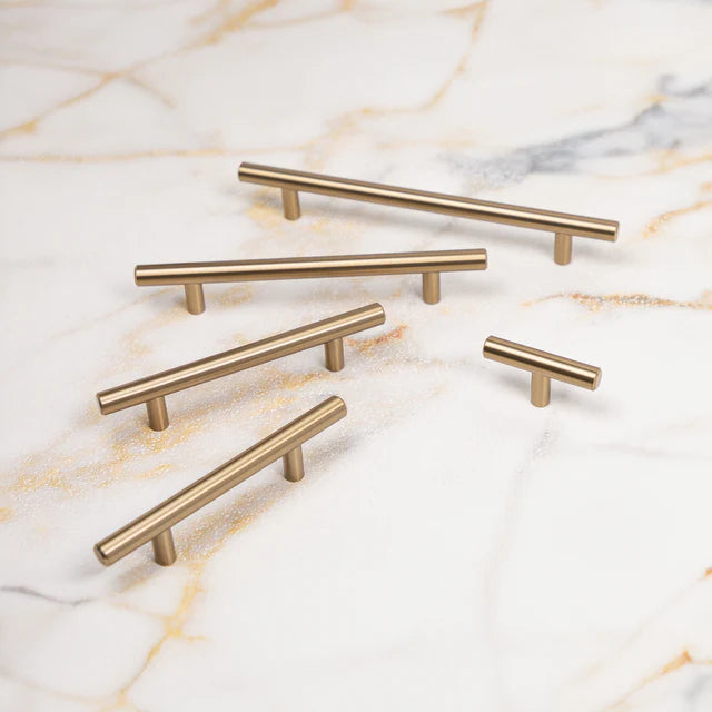 Hickory Hardware 2-3/8 inch (60mm) Bar Pull T-Knob Cabinet Knob Hardware