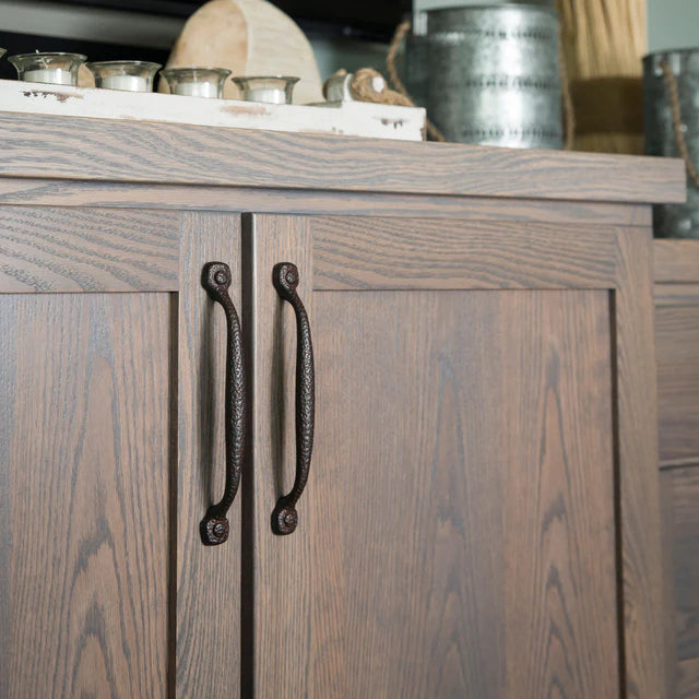 Hickory Hardware 7-9/16 inch (192mm) Refined Rustic Cabinet Pull