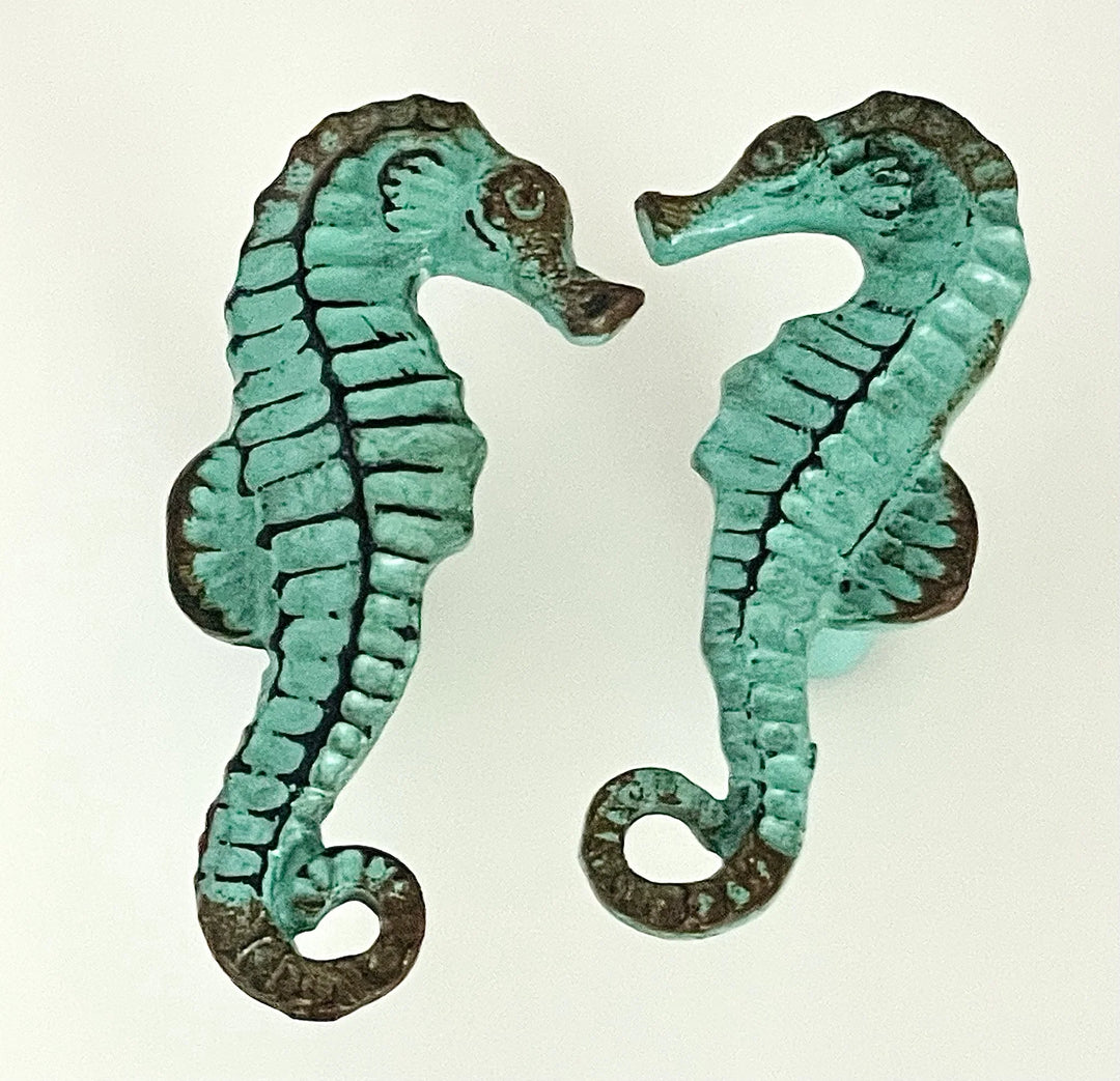 Charleston Knob Company Seahorse Knobs come in a pair of two