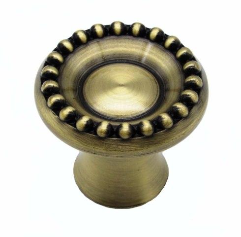 Buck Snort Lodge Decorative Hardware Beaded Elegance Cabinet Knob-1-1/4" DIA