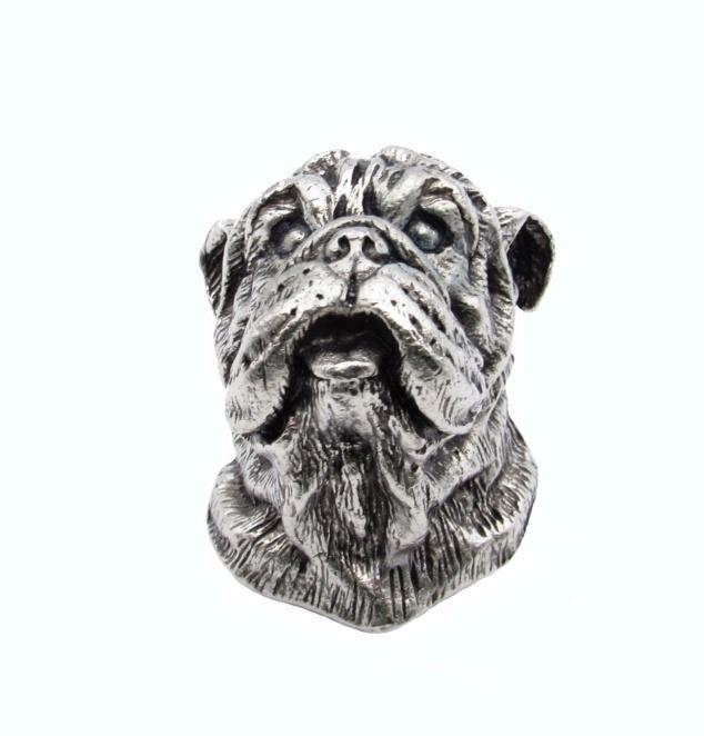 Buck Snort Lodge Bulldog Dog Cabinet Knob