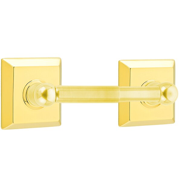 Traditional Brass Collection Quincy Spring Rod Tissue Holder  by Emtek