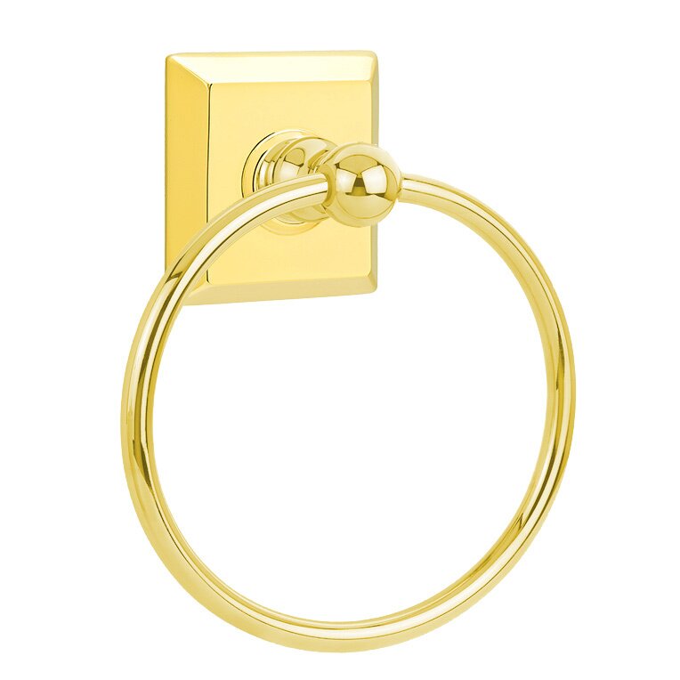 Traditional Brass Collection Quincy Towel Ring  by Emtek