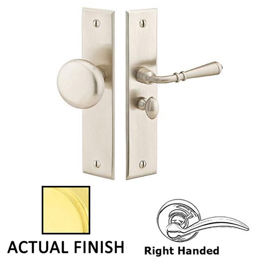 Door Accessories Collection Right Hand Rectangular Style Screen Door Lock by Emtek