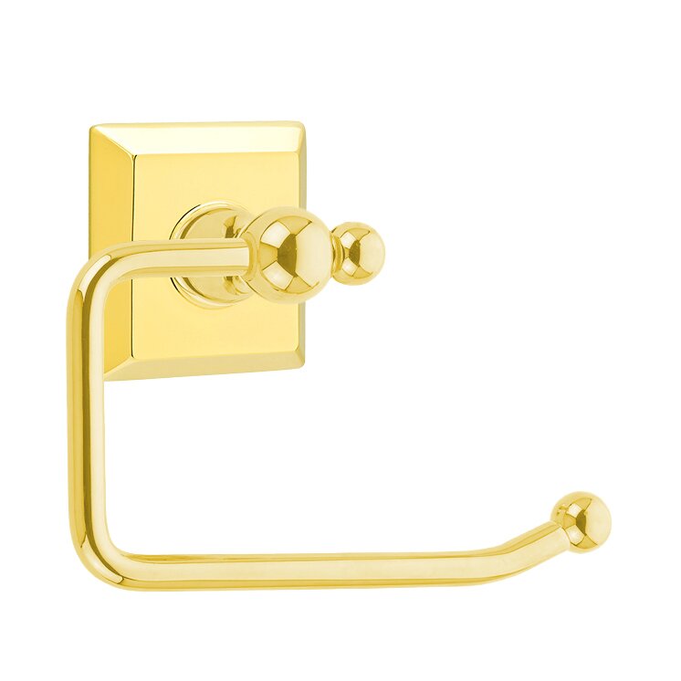 Traditional Brass Collection Quincy Bar Style Tissue Holder by Emtek
