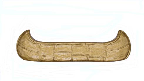 Buck Snort Lodge Canoe 2-15/16-In Center To Center Lux Gold Cabinet Pull