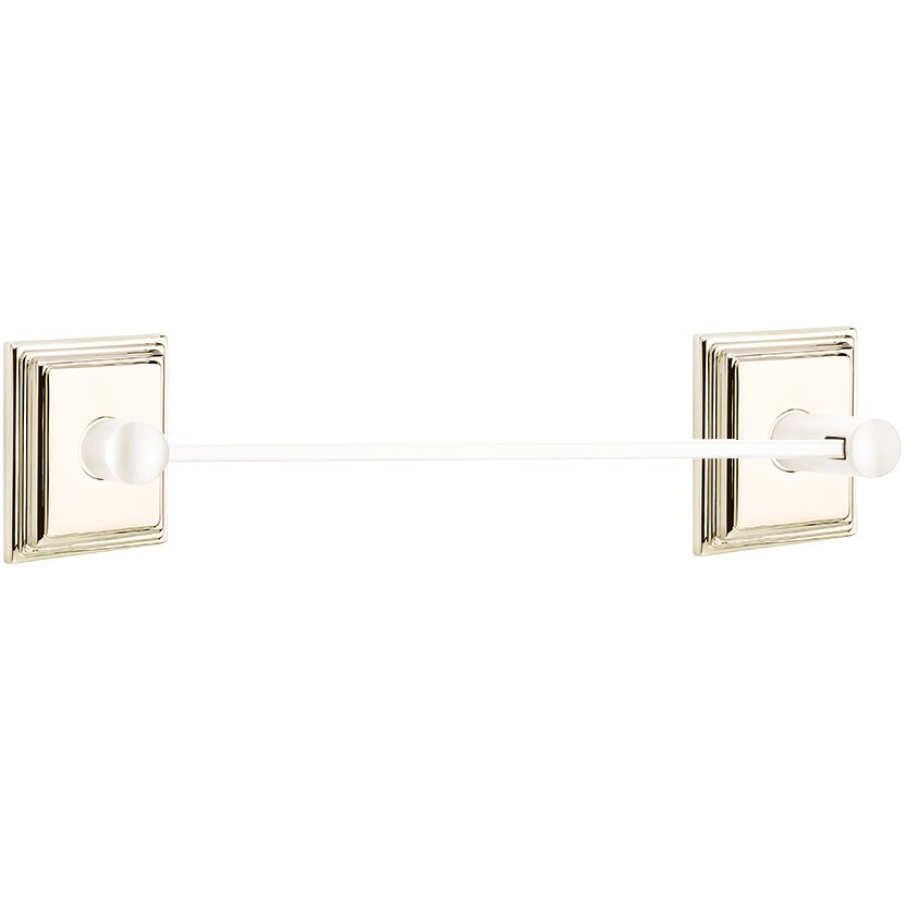Modern Brass Collection Wilshire 24" Single Towel Bar by Emtek