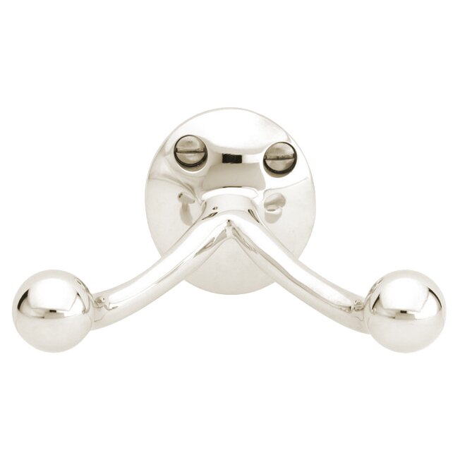 Traditional Brass Collection Traditional Brass Double Hook  by Emtek