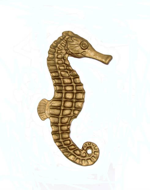 Buck Snort Lodge Decorative Hardware Large  Seahorse Facing Right