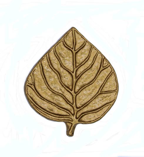 Buck Snort Lodge Decorative Hardware Cabinet Knobs and Pulls Single Aspen Leaf