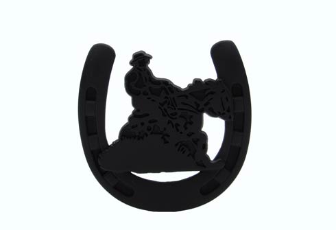 Buck Snort Lodge Decorative Hardware Riding Cowboy Horseshoe Cabinet Knob