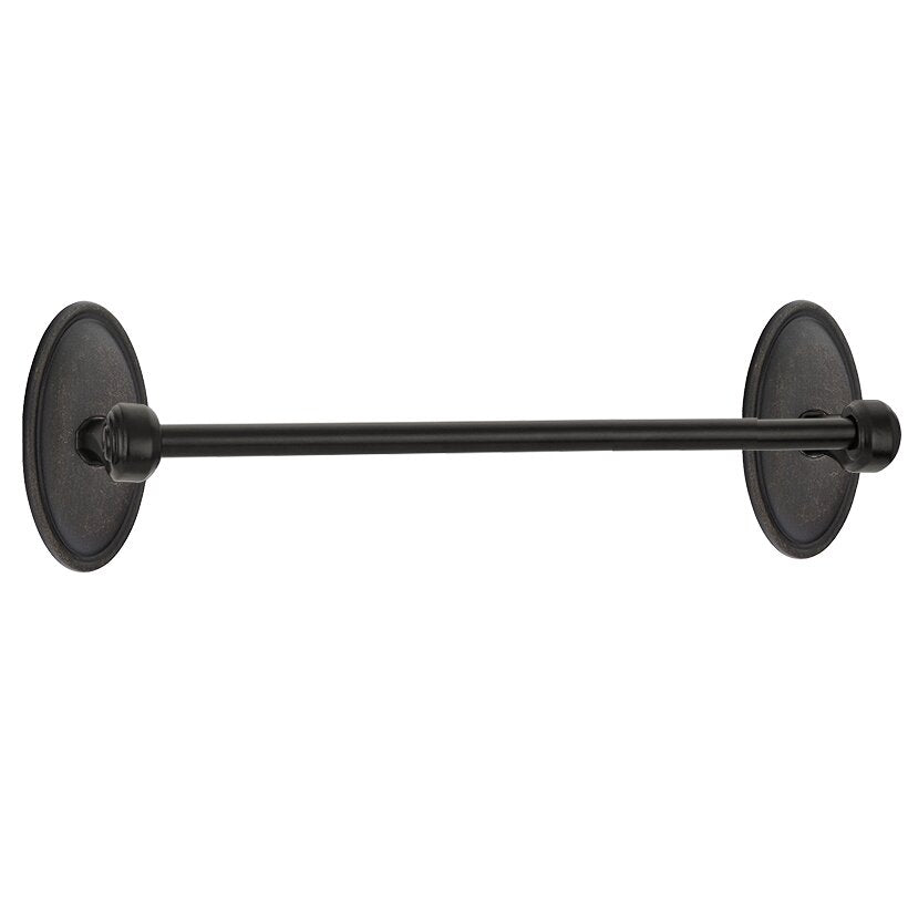 Tuscany Bronze Collection #14 Oval 30" Single Towel Bar by Emtek