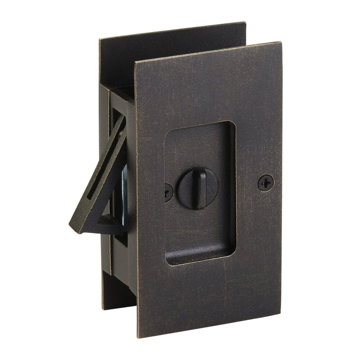 Door Accessories Collection Privacy Modern Rectangular Pocket Door Lock- PRIVACY by Emtek