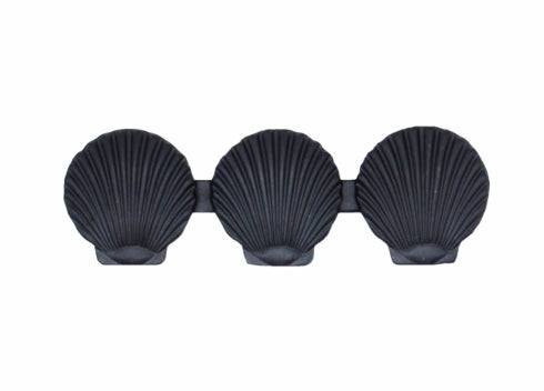 Buck Snort Lodge Decorative Hardware Triple Scallop Seashell 3-1/16-in Center to Center Cabinet Pull