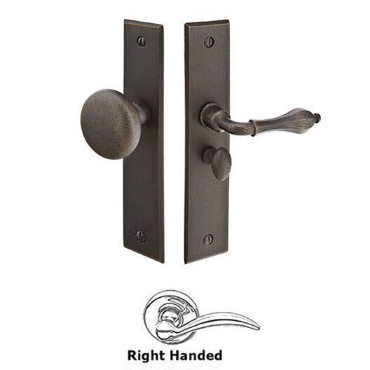 Door Accessories Collection Right Hand Rectangular Style Screen Door Lock by Emtek