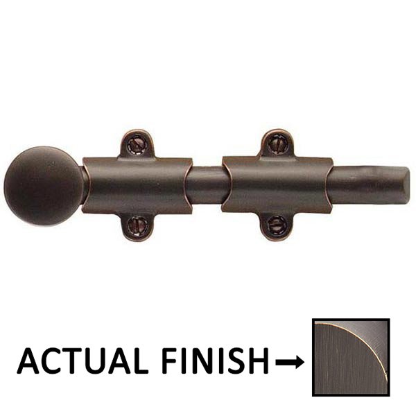 Door Accessories Collection 6" Surface Bolt With 3 Strikes  by Emtek