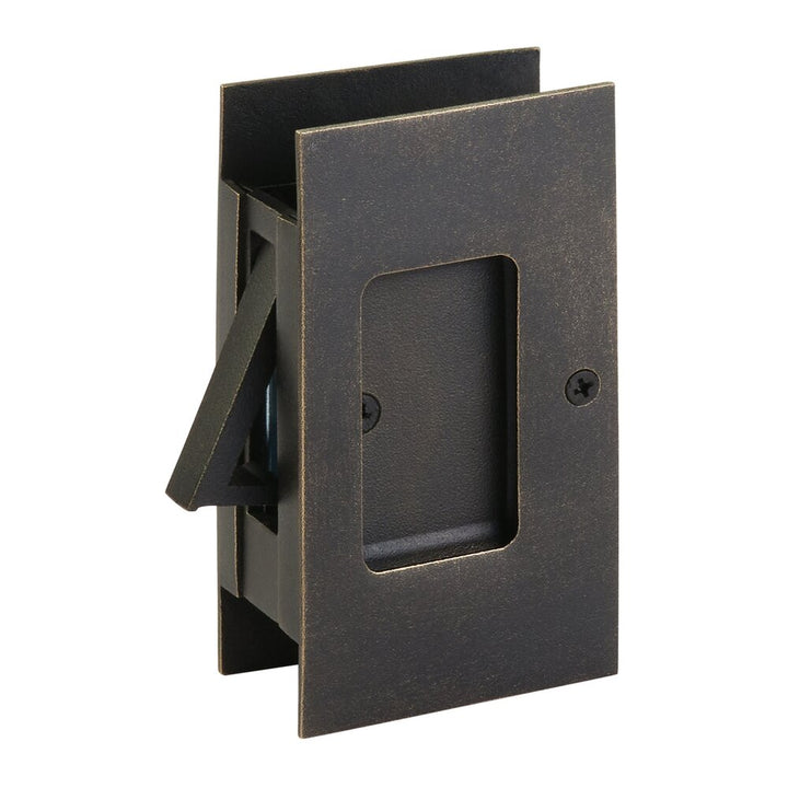 Door Accessories Collection Passage Modern Rectangular Pocket Door Lock by Emtek-PASSAGE