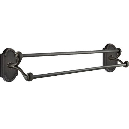 Tuscany Bronze Collection #11 30" Double Towel Bar  by Emtek