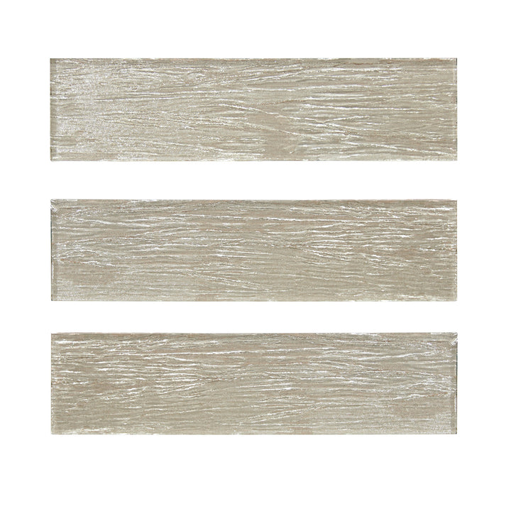 Sonnagh 3" x 12" Rectangular Laminated Glass Mosaic Wall Tile